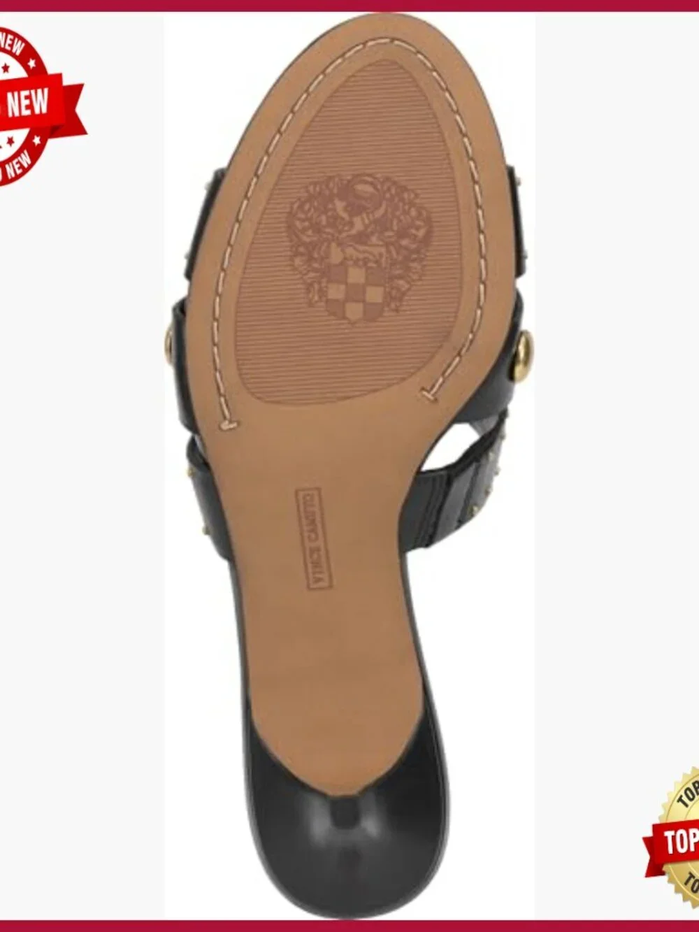 Leather Heeled Sandals with Studded Straps, Kitten Heel Mules